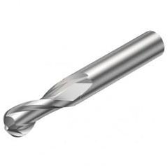 2B330-0500-NC H10F 5mm FL Ballnose w/Cylindrical with Neck Shank - Exact Industrial Supply