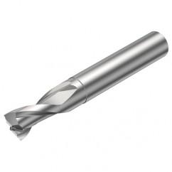 2P121-0600-NC H10F 6mm FL Straight Center Cut w/Cylindrical with Neck Shank - Exact Industrial Supply