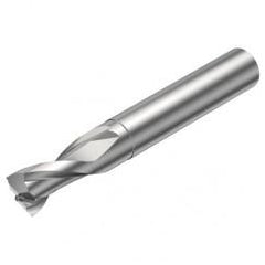 2P121-0600-NC H10F 6mm FL Straight Center Cut w/Cylindrical with Neck Shank - Exact Industrial Supply