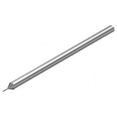 2P212-0100-PC 1620 1mm FL Straight Center Cut w/Cylindrical with Neck Shank - Exact Industrial Supply