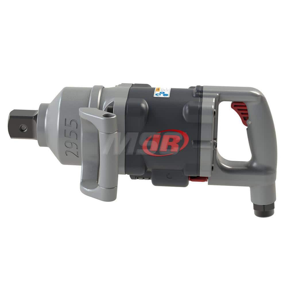 Air Impact Wrench: 1-1/2″ Drive, 3,300 RPM, 4,500 ft/lb 1/2″ Inlet, 95 CFM, 700 BPM, D-Handle, Bottom Exhaust