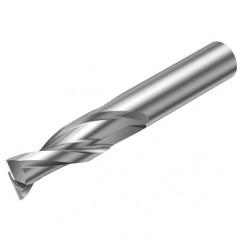 2P232-0500-NA H10F 5mm FL Straight Center Cut w/Cylindrical Shank - Exact Industrial Supply