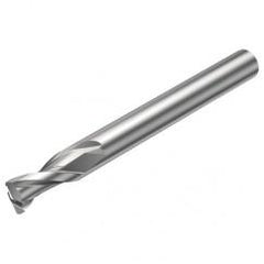 2S221-1600-200-NG H10F 16mm 2 FL Straight Corner Radius Center Cut w/Reduced Cylindrical .3mm/.012 smaller than Cutting Diameter Shank - Exact Industrial Supply
