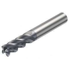 2S340-2000-150-MA 1640 20mm 4 FL Straight Corner Radius Center Cut w/Cylindrical Shank - Exact Industrial Supply