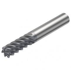 R215.26-08050BAC19H 1610 8mm 6 FL Solid Carbide End Mill - Corner Radius w/Cylindrical Shank - Exact Industrial Supply