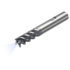 R215.34C12050-BC26P 1640 12mm 4 FL Solid Carbide End Mill - Corner Radius w/Weldon Shank - Exact Industrial Supply
