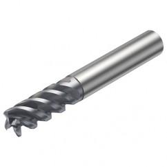 R216.24-12050GCC26P 1620 12mm 4 FL Solid Carbide End Mill - Corner Radius w/Cylindrical - Neck Shank - Exact Industrial Supply