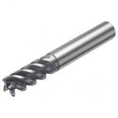 R216.24-12050GCC26P 1620 12mm 4 FL Solid Carbide End Mill - Corner Radius w/Cylindrical - Neck Shank - Exact Industrial Supply