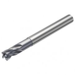 R216.24-12030EAJ12G 1610 12mm 4 FL Solid Carbide End Mill - Corner Radius w/Cylindrical Shank - Exact Industrial Supply