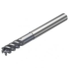 R216.24-10050DCK22P 1620 10mm 4 FL Solid Carbide End Mill - Corner Radius w/Cylindrical - Neck Shank - Exact Industrial Supply