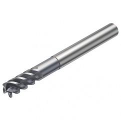 R216.25-25050ICK54P 1620 25mm 5 FL Solid Carbide End Mill - Corner Radius w/Cylindrical - Neck Shank - Exact Industrial Supply