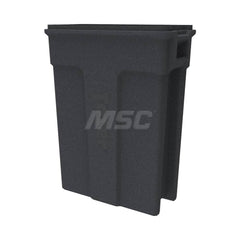 Trash Cans & Recycling Containers; Product Type: Trash Can; Container Capacity: 23 gal; Container Shape: Rectangle; Lid Type: No Lid; Container Material: Plastic; Color: Gray; Features: Integrated Handles For Ease Of Use With Carrying & Transport; Venting