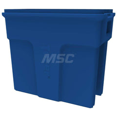 Trash Cans & Recycling Containers; Product Type: Trash Can; Container Capacity: 16 gal; Container Shape: Rectangle; Lid Type: No Lid; Container Material: Plastic; Color: Blue; Features: Integrated Handles For Ease Of Use With Carrying & Transport; Venting