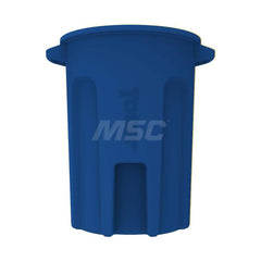 Trash Cans & Recycling Containers; Product Type: Trash Can; Container Capacity: 44 gal; Container Shape: Round; Lid Type: No Lid; Container Material: Plastic; Color: Blue; Features: Integrated Handles Aids In Lifting Of Can & Improves Dumping Efficiency;
