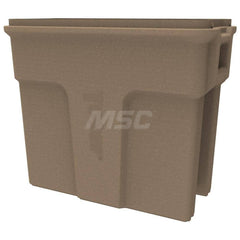 Trash Cans & Recycling Containers; Product Type: Trash Can; Container Capacity: 16 gal; Container Shape: Rectangle; Lid Type: No Lid; Container Material: Plastic; Color: Sandstone; Features: Integrated Handles For Ease Of Use With Carrying & Transport; Ve