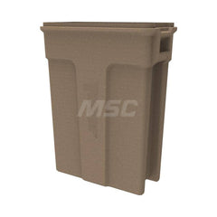 Trash Cans & Recycling Containers; Product Type: Trash Can; Container Capacity: 23 gal; Container Shape: Rectangle; Lid Type: No Lid; Container Material: Plastic; Color: Sandstone; Features: Integrated Handles For Ease Of Use With Carrying & Transport; Ve