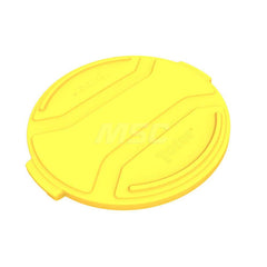 Trash Can & Recycling Container Lids; Lid Shape: Round; Lid Type: Flat; Container Shape: Round; Color/Finish: Yellow; For Use With: Trash Cans; Material: Plastic; Overall Length: 28.90; Lid Length (Inch): 28.90; Height (Decimal Inch): 1.7; Height (Inch):