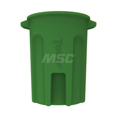 Trash Cans & Recycling Containers; Product Type: Trash Can; Container Capacity: 44 gal; Container Shape: Round; Lid Type: No Lid; Container Material: Plastic; Color: Lime Green; Features: Integrated Handles Aids In Lifting Of Can & Improves Dumping Effici