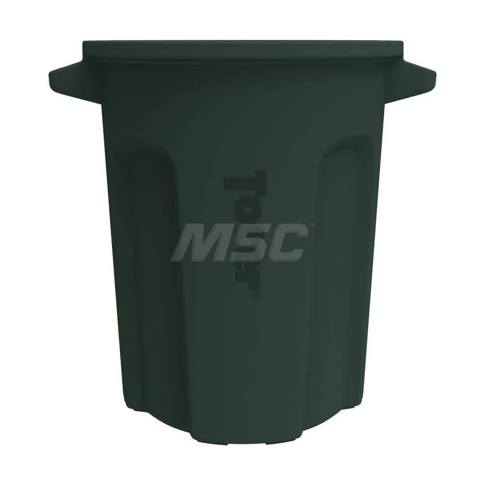 Trash Cans & Recycling Containers; Product Type: Trash Can; Container Capacity: 20 gal; Container Shape: Round; Lid Type: No Lid; Container Material: Plastic; Color: Forest Green; Features: Integrated Handles Aids In Lifting Of Can & Improves Dumping Effi