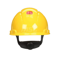 Hard Hat: Construction, High Visibility & Impact Resistant, Full Brim, Type 1, Class C, 4-Point Suspension Yellow, HDPE
