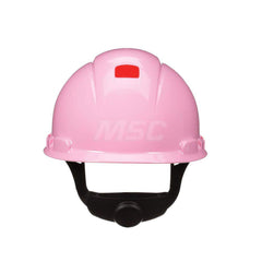 Hard Hat: Construction, High Visibility & Impact Resistant, Full Brim, Type 1, Class C, 4-Point Suspension Pink, HDPE