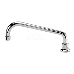 Industrial & Laundry Faucets; Type: Base Mount Faucet; Style: Base Mounted; Design: Base Mounted; Handle Type: No Handle; Spout Type: Swing Spout/Nozzle; Mounting Centers: Single Hole; Spout Size: 10; Finish/Coating: Chrome Plated Brass; Type: Base Mount