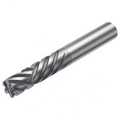 2P460-0800-NA 1630 8mm 6 FL Straight Center Cut w/Cylindrical Shank - Exact Industrial Supply