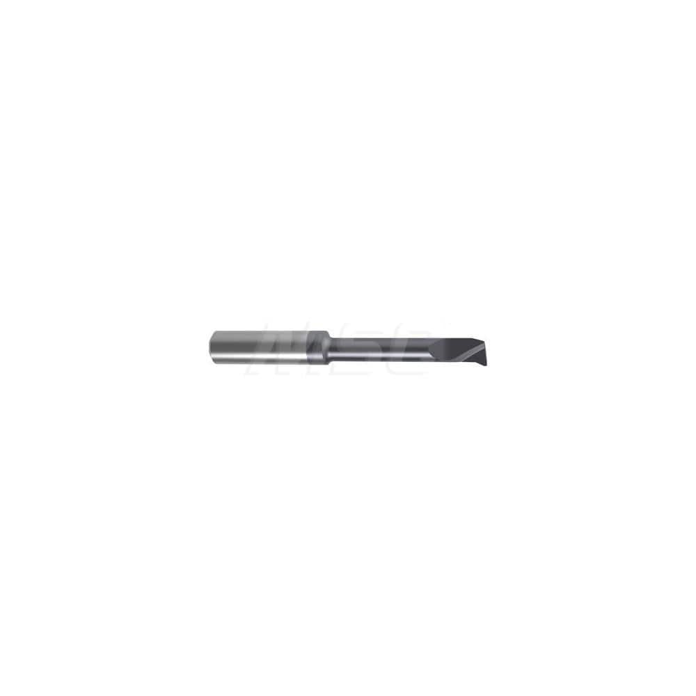 Internal Boring Bar: 0.2756″ Min Bore, 1.063″ Max Depth, Left Hand Cut, Carbide 2.0472″ OAL, 0.0039″ Corner Radius