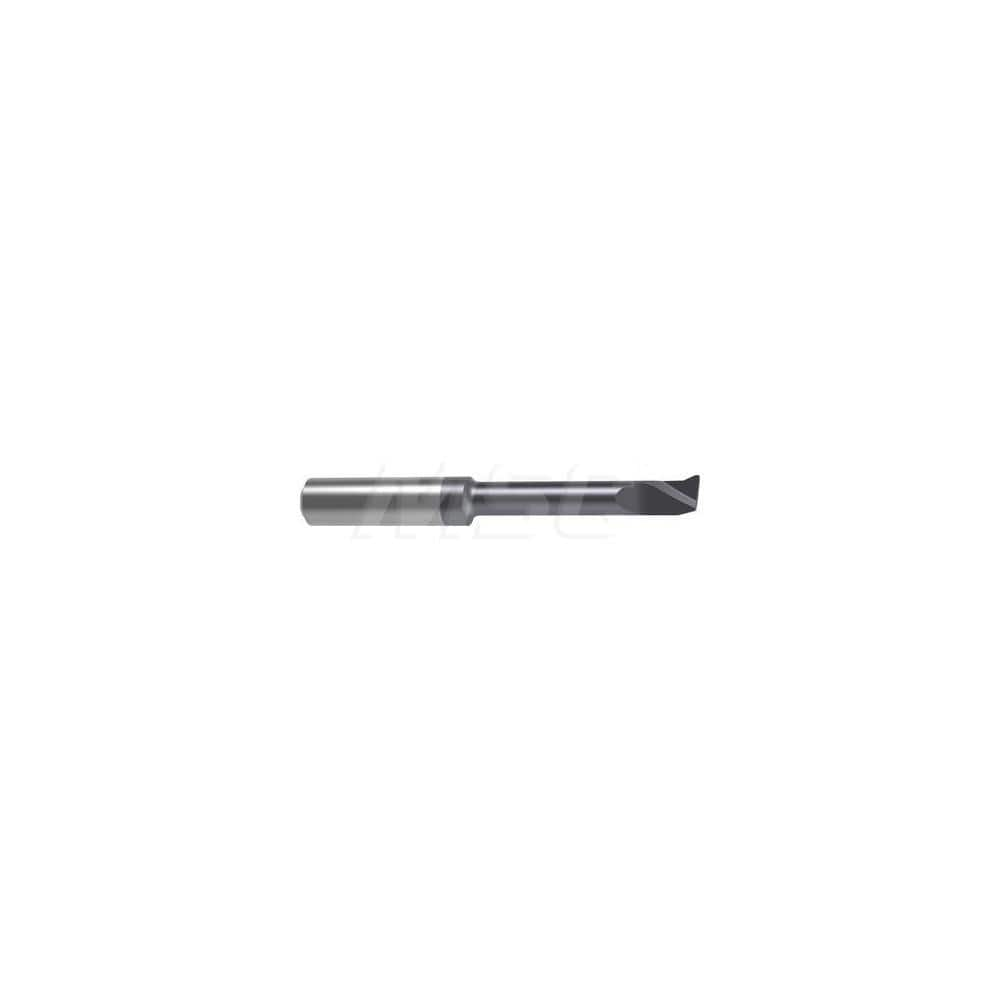 Internal Boring Bar: 0.2756″ Min Bore, 1.063″ Max Depth, Right Hand Cut, Carbide 2.0472″ OAL, 0.0039″ Corner Radius