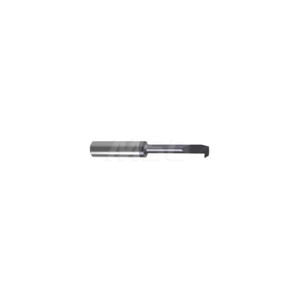 Back Boring Bar: 0.2756″ Min Bore, 1.4567″ Max Depth, Left Hand Cut, Carbide 2.4409″ OAL, 0.0079″ Corner Radius