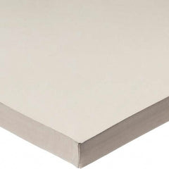 Sheet: Buna-N Rubber, 6″ Wide, 6″ Long, White Durometer 50, Acrylic Adhesive Backing