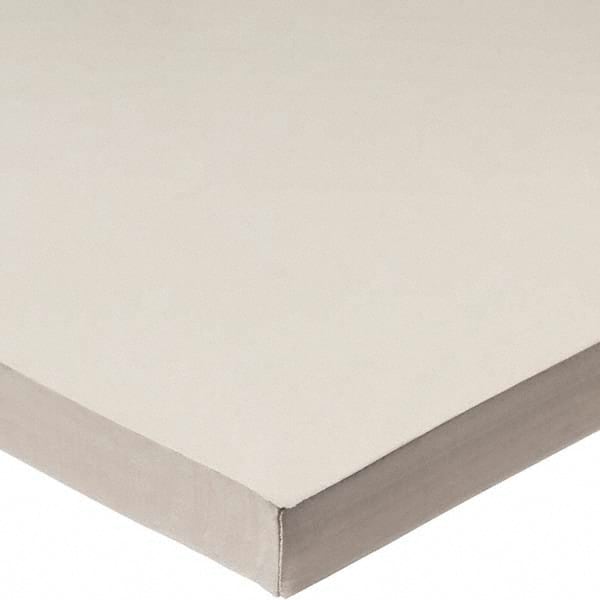 Sheet: Silicone Rubber, 24″ Wide, 36″ Long, White Durometer 60, Plain Backing