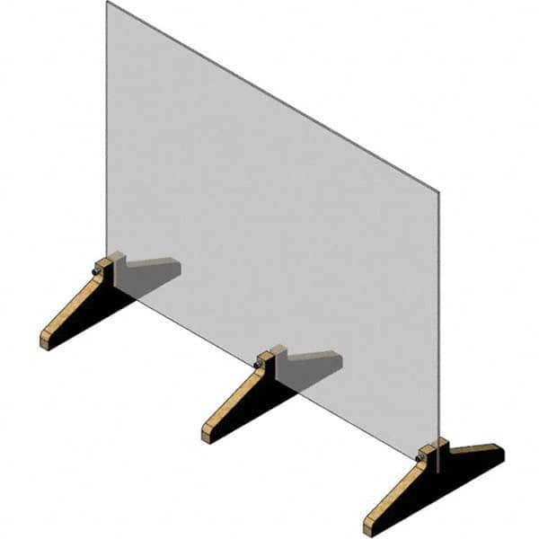 Waddell - 24" x 30" Partition & Panel System-Social Distancing Barrier - Exact Industrial Supply