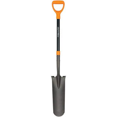 Fiskars - Shovels, Spades, Diggers & Hoes Type: Spade Blade Type: Round - Exact Industrial Supply