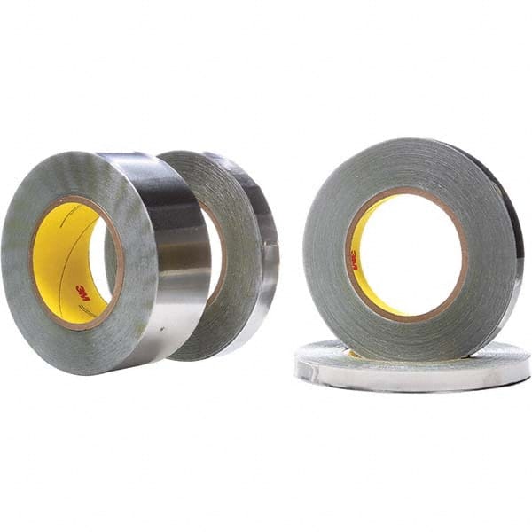 Silver Lead Foil Tape: 36 yd Long, 23″ Wide, 6.8 mil Thick Rubber Adhesive, 20 lb Tensile Strength, -60 to 225 ° F Operating Temp