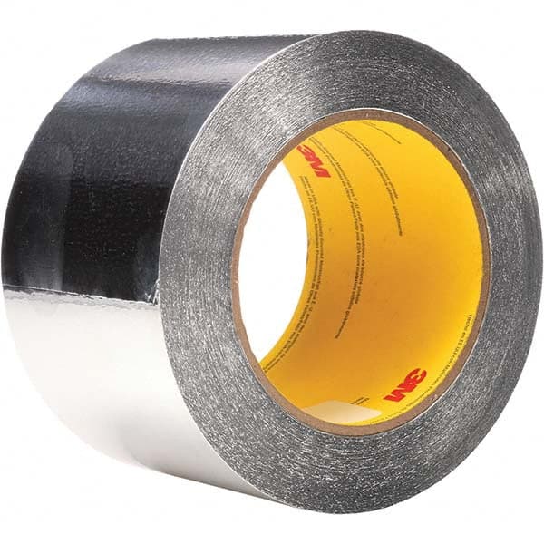 3M - 60 Yd x 6" x 4.6 mil Silver Aluminum Foil Tape - Exact Industrial Supply