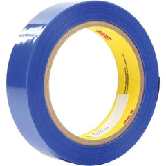 3M - 72 Yd x 16" Blue Polyester Film Tape - Exact Industrial Supply