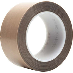 Polytetrafluroethylene Film Tape: 36 yd Long, 3.2 mil Thick Silicone Adhesive, -100 to 500 ° F