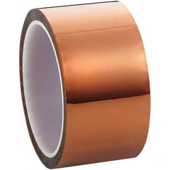 3M - 36 Yd x 4" Amber Polyimide Film Tape - Exact Industrial Supply