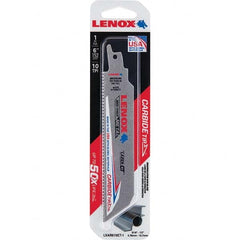 Lenox - Reciprocating Saw Blades Blade Material: Carbide Blade Length (Inch): 6 - Exact Industrial Supply