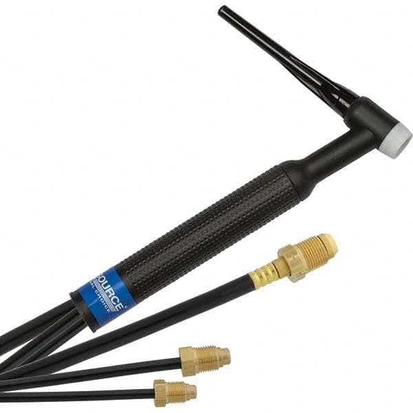 PRO-SOURCE - 350 Amp 25' Rubber Outfit 18F Water Cooled TIG Welding Torch Kit - Exact Industrial Supply