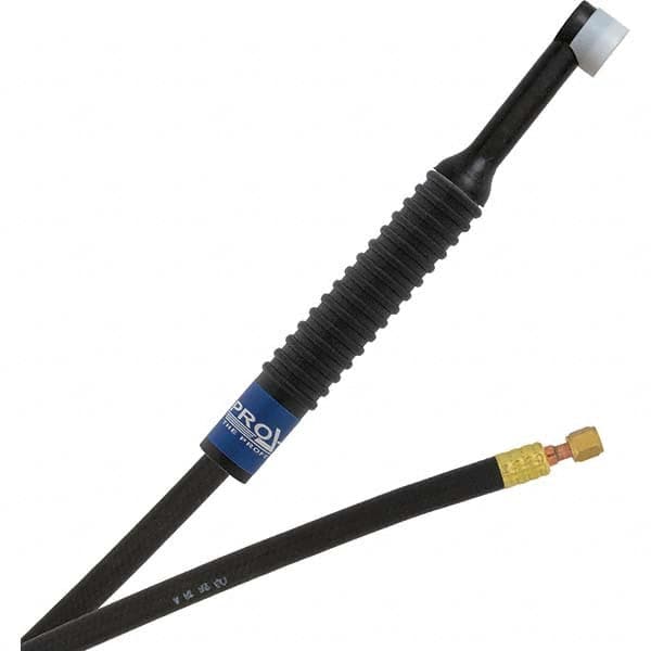 PRO-SOURCE - 80 Amp 12-1/2' Rubber Outfit 24N Air Cooled TIG Welding Torch Kit - Exact Industrial Supply