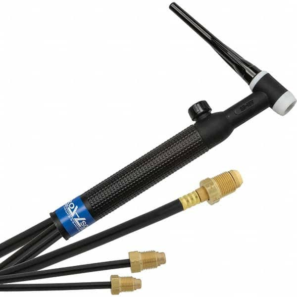 PRO-SOURCE - 350 Amp 12-1/2' Rubber Outfit 18V Water Cooled TIG Welding Torch Kit - Exact Industrial Supply