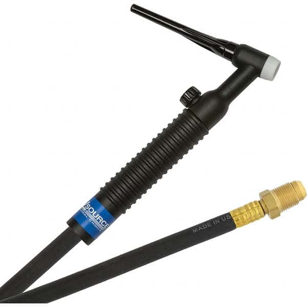 PRO-SOURCE - 200 Amp 25' Rubber Outfit 26V Air Cooled TIG Welding Torch Kit - Exact Industrial Supply