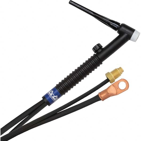 PRO-SOURCE - 150 Amp 12-1/2' Rubber Outfit 17FV Air Cooled TIG Welding Torch Kit - Exact Industrial Supply