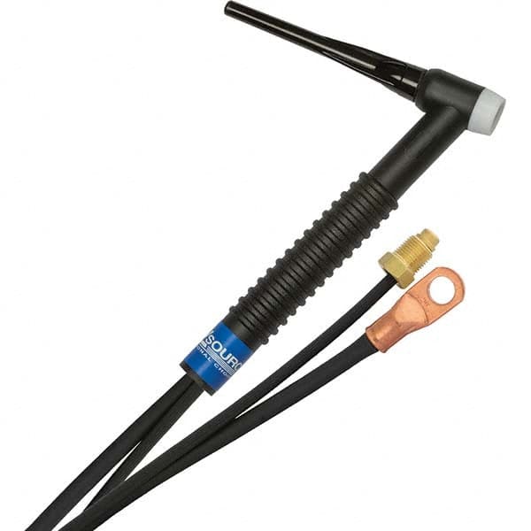 PRO-SOURCE - 150 Amp 25' Rubber Outfit 17F Air Cooled TIG Welding Torch Kit - Exact Industrial Supply