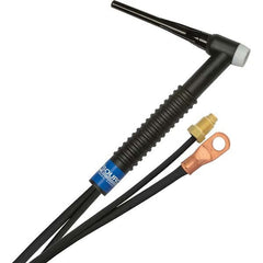 PRO-SOURCE - 150 Amp 12-1/2' Rubber Outfit 17F Air Cooled TIG Welding Torch Kit - Exact Industrial Supply