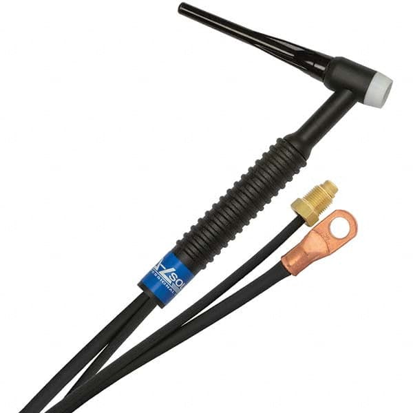 PRO-SOURCE - 150 Amp 12-1/2' Rubber Outfit 17 Air Cooled TIG Welding Torch Kit - Exact Industrial Supply