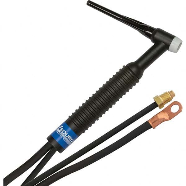 PRO-SOURCE - 200 Amp 25' Rubber Outfit 26F Air Cooled TIG Welding Torch Kit - Exact Industrial Supply