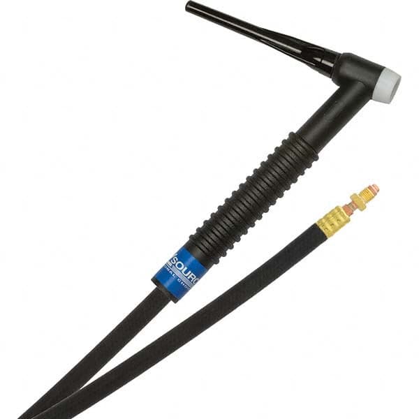 PRO-SOURCE - 150 Amp 25' Rubber Outfit 17F Air Cooled TIG Welding Torch Kit - Exact Industrial Supply